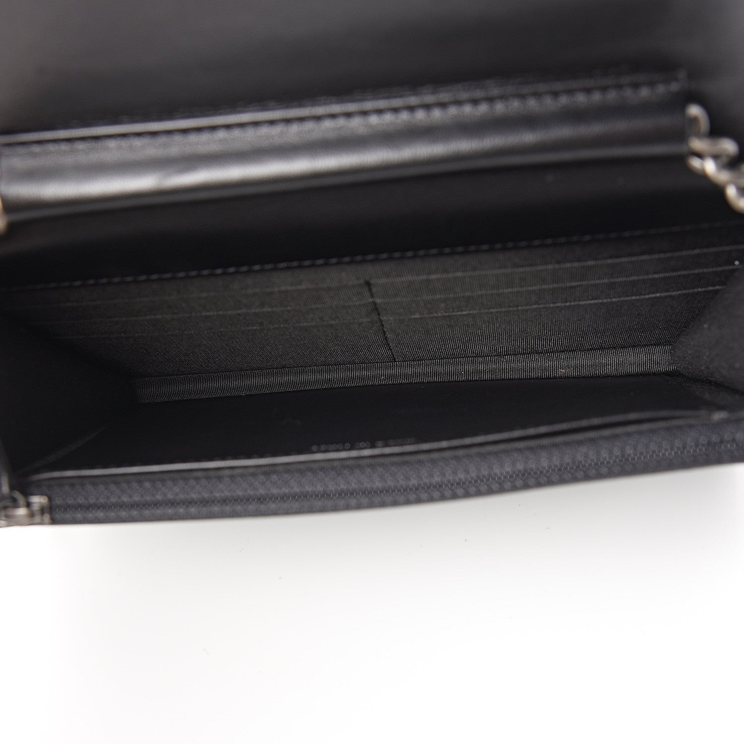 Chanel Lambskin Quilted Boy Wallet On Chain WOC Black 4 of 14