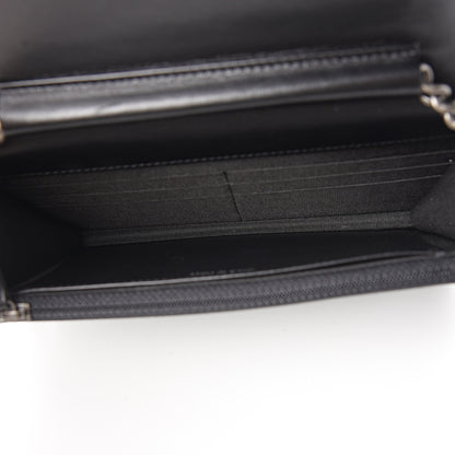 Chanel Lambskin Quilted Boy Wallet On Chain WOC Black 4 of 14