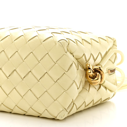 Bottega Veneta Nappa Intrecciato Metallic Knot Small Loop Crossbody Bag Ice Cream 9 of 9