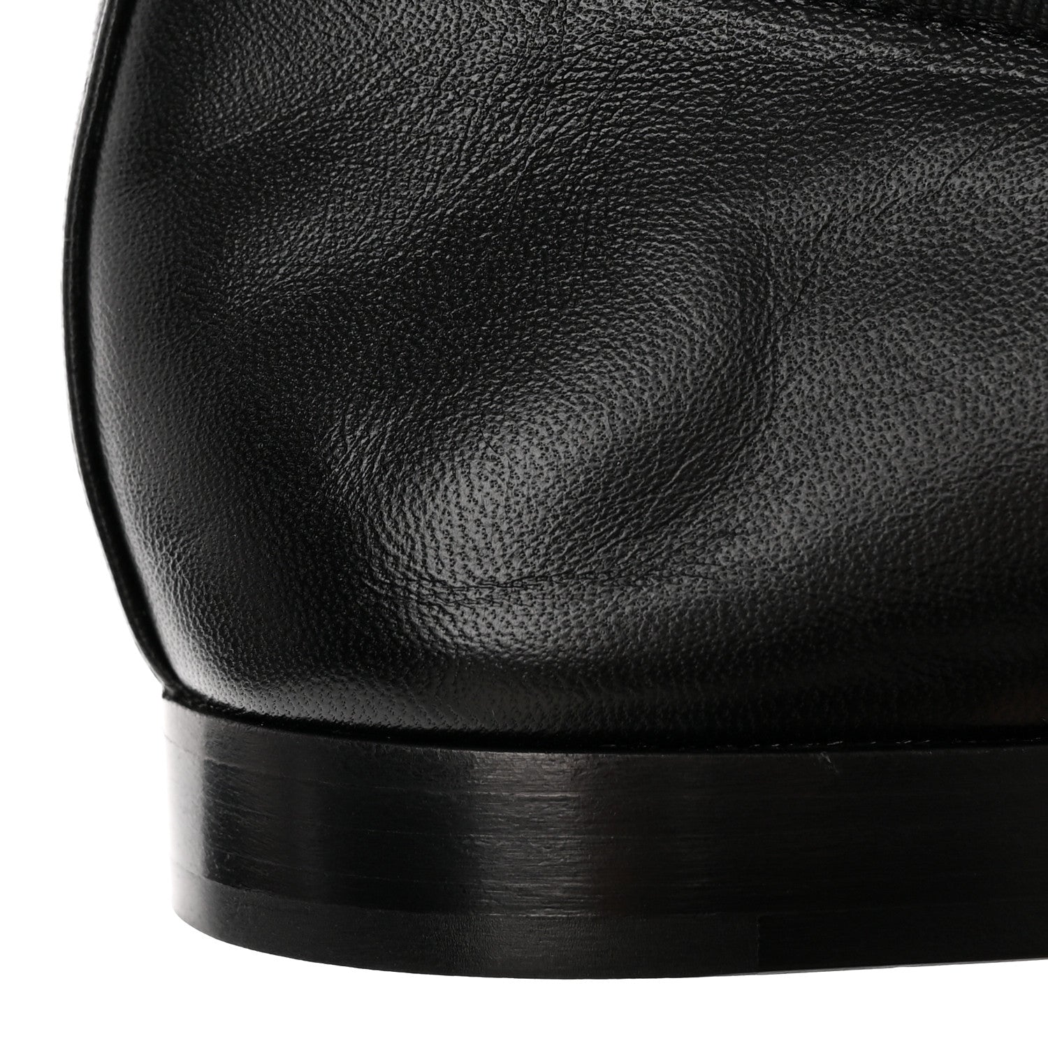 Chanel Lambskin Patent Cap Toe CC Ballerina Flats 37 Black 9 of 12