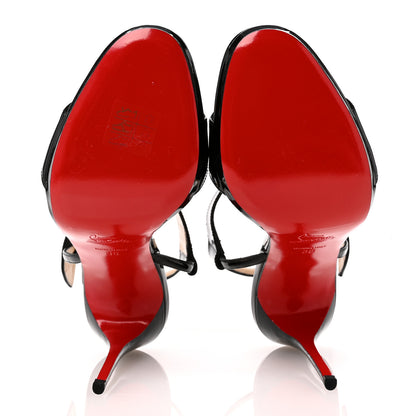 Christian Louboutin Patent Beltega 120 Sandals 38 Black 6 of 9