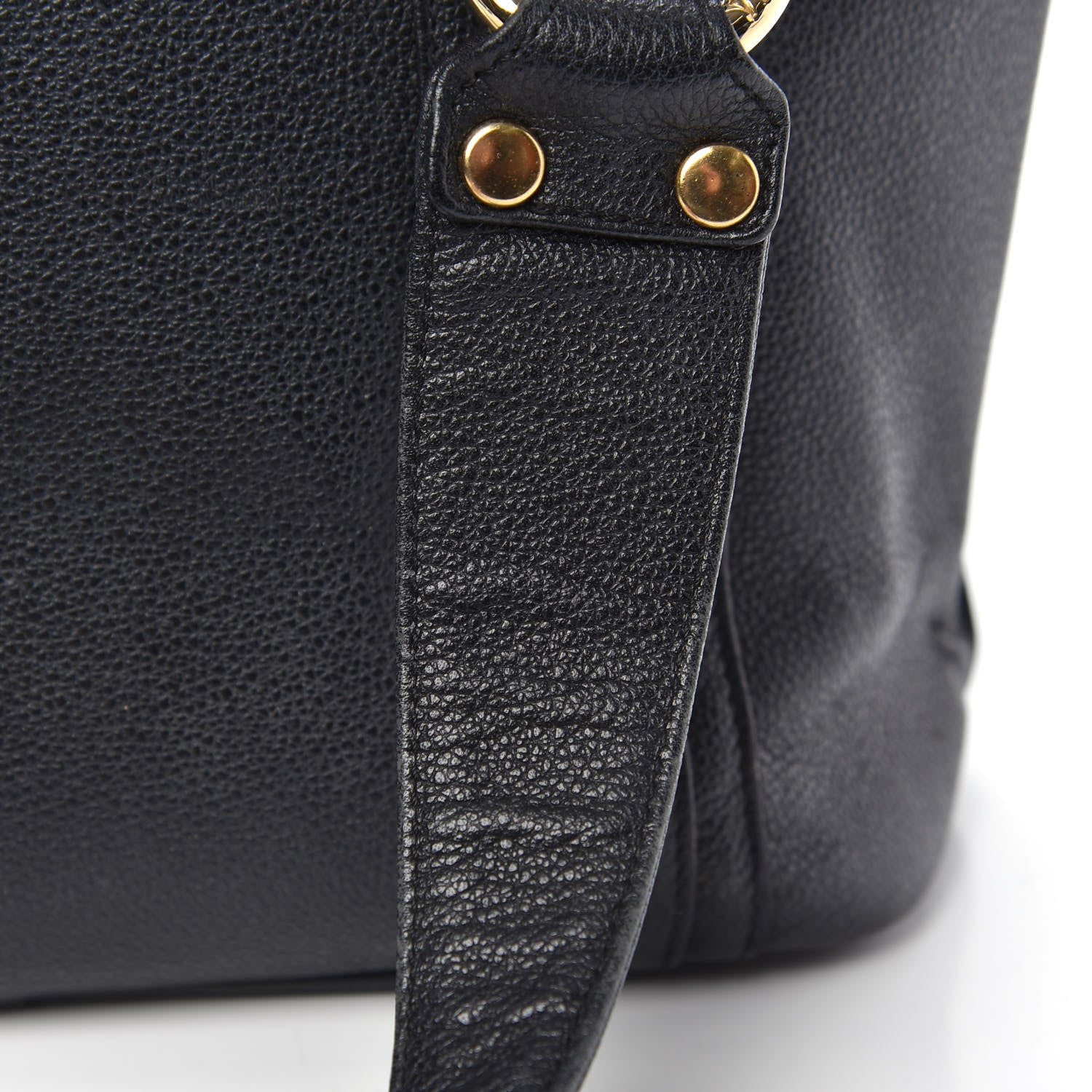 MCM Grained Calfskin Mini Tote Black 9 of 15