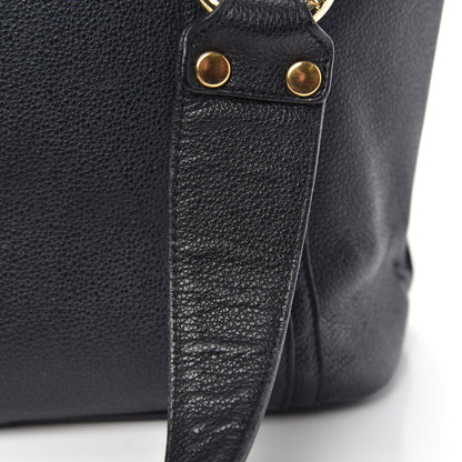 MCM Grained Calfskin Mini Tote Black 9 of 15