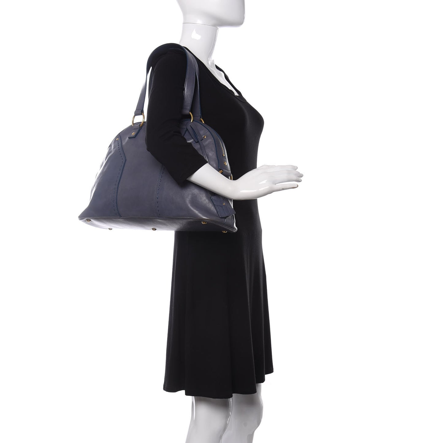 Calfskin Large Muse Blue