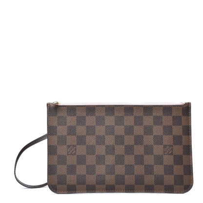 Louis Vuitton Damier Ebene Neverfull MM GM Pochette Rose Ballerine 1 of 8