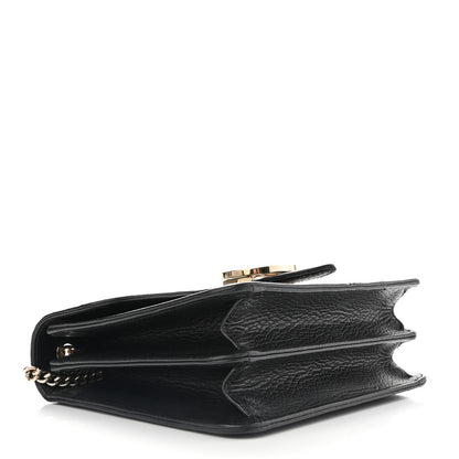 Gucci Dollar Calfskin Small Interlocking G Shoulder Bag Black 7 of 22