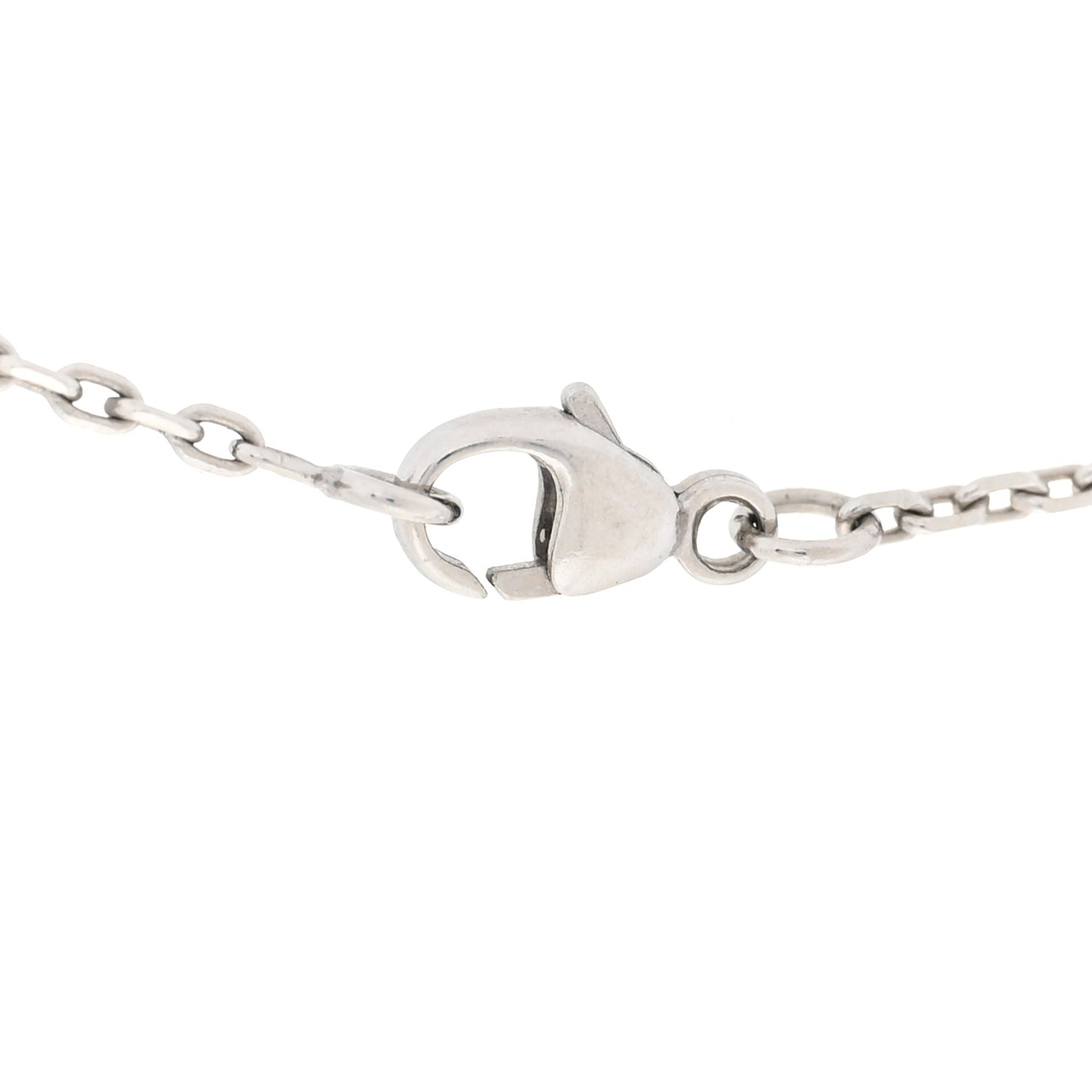 Lacquered Palladium Mini Pop H Pendant Necklace Orange