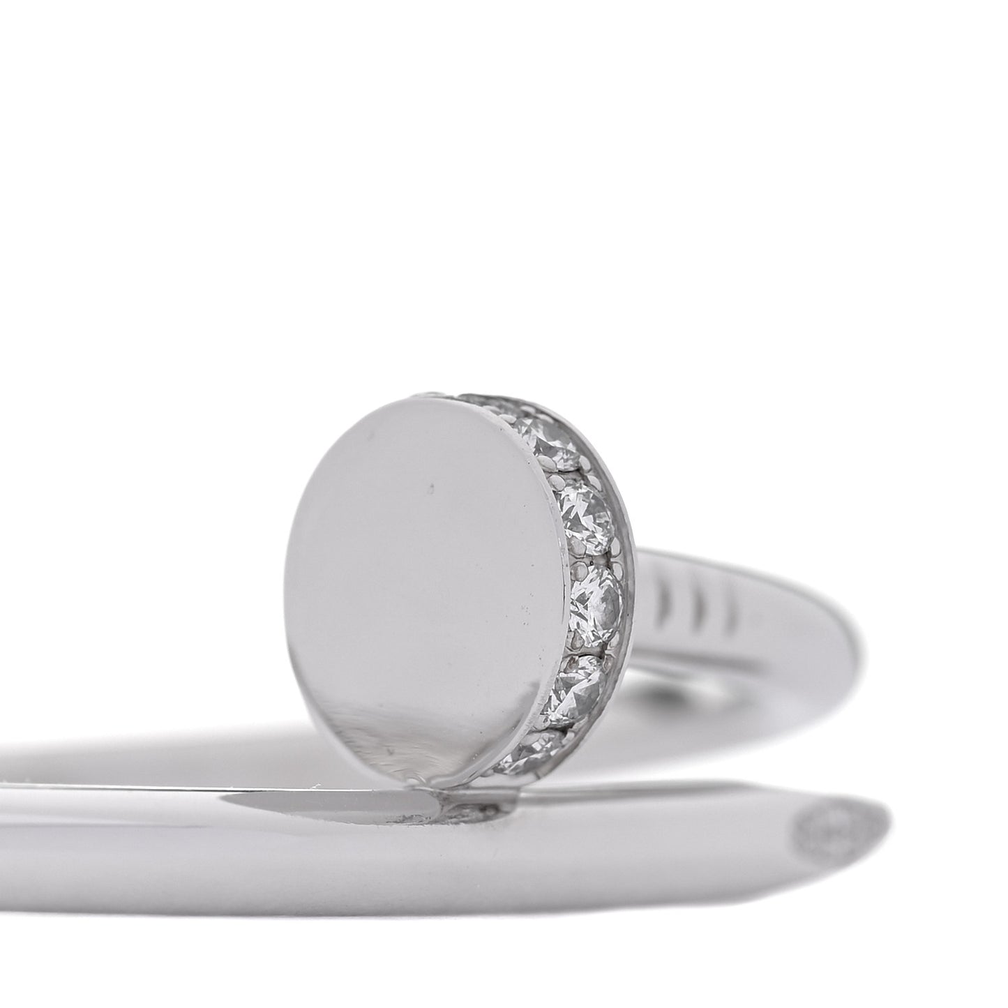 18K White Gold Diamond Juste Un Clou Bracelet 16