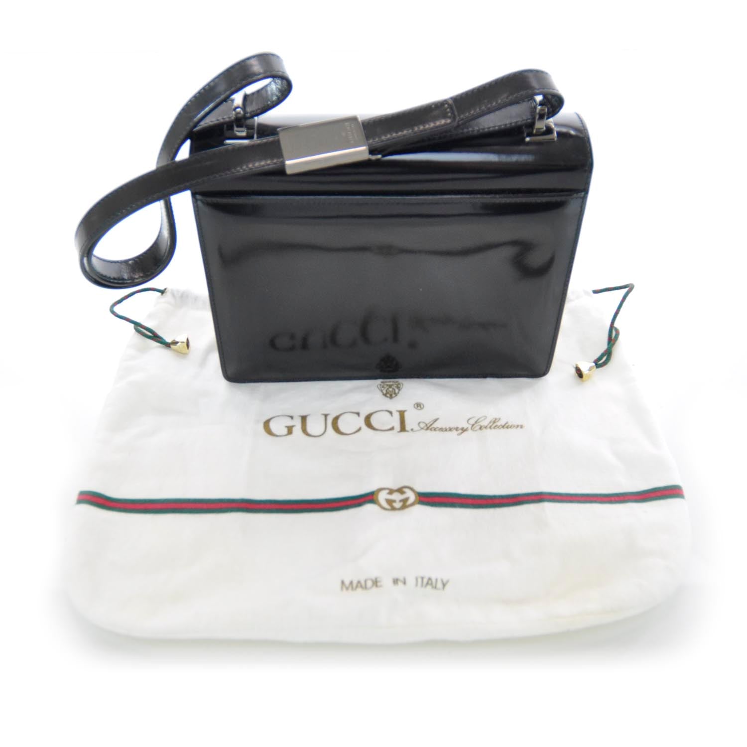 Gucci Leather Small Flap Bag Black 3 of 12