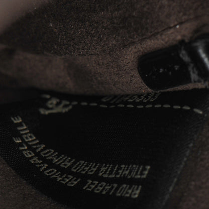 Fendi Nappa Rabbit Fox Fur Micro Buggie Baguette Black 8 of 9