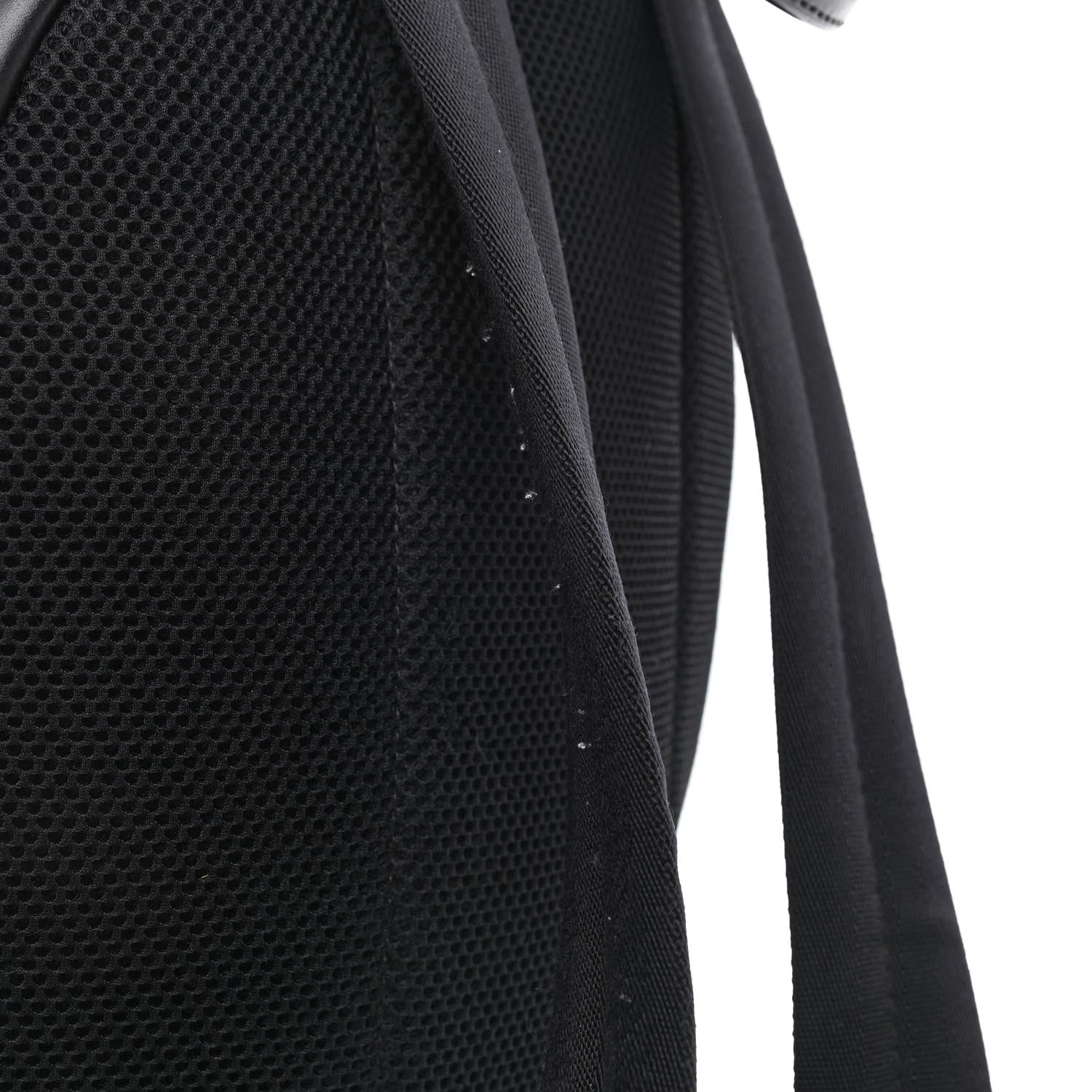 Fendi Nylon Vitello Liberty Vitello Dolce Monster Eyes Rounded Backpack Black Sunflower 14 of 17