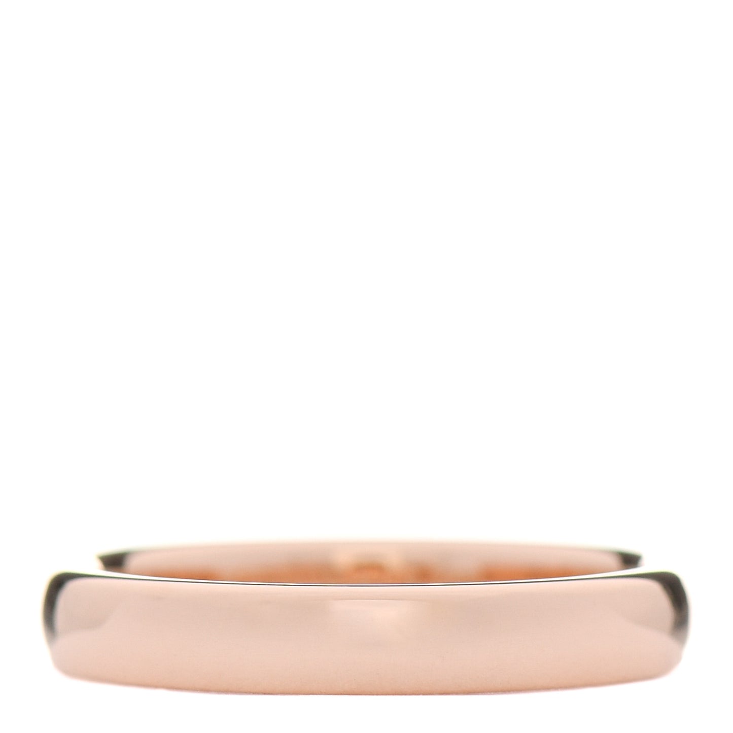 18K Rose Gold 3mm Classic Wedding Band Ring 49 4.75