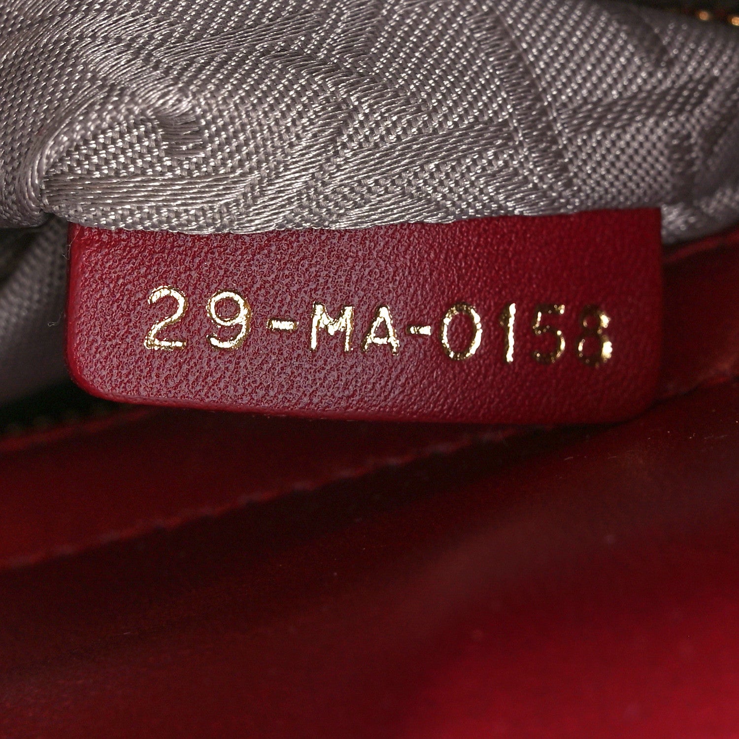 Christian Dior Lambskin Cannage Small Lucky Badges My Lady Dior Red 7 of 14