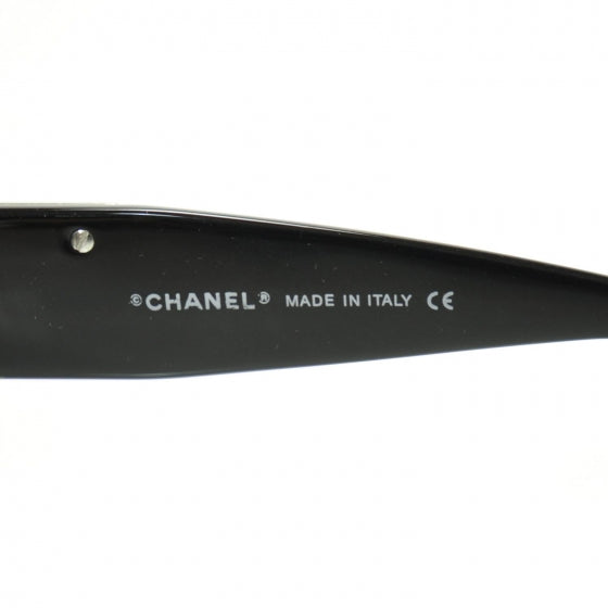 Chanel Crystal CC Logo Sunglasses 4095 B Black 6 of 8