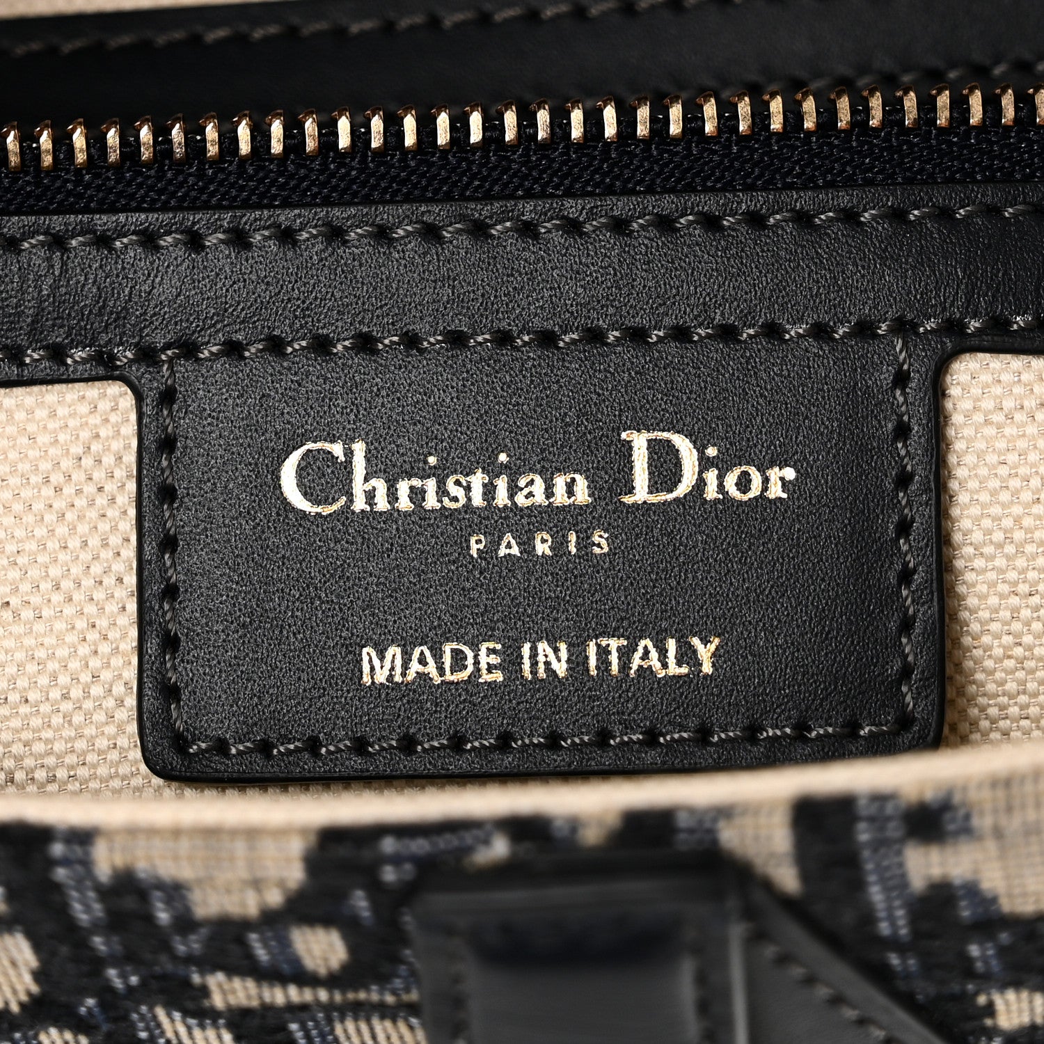 Christian Dior Oblique Saddle Bag Blue 6 of 10