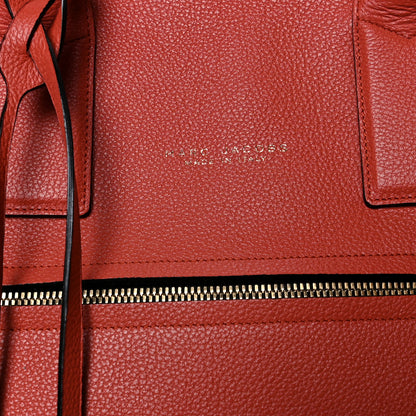 Marc Jacobs Textured Calfskin Large Incognito Satchel Orange 8 of 10