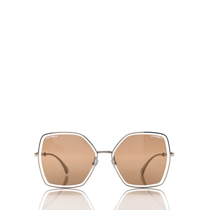 Chanel Butterfly Removable Pearl Chain Sunglasses 4262 Brown 2 of 7