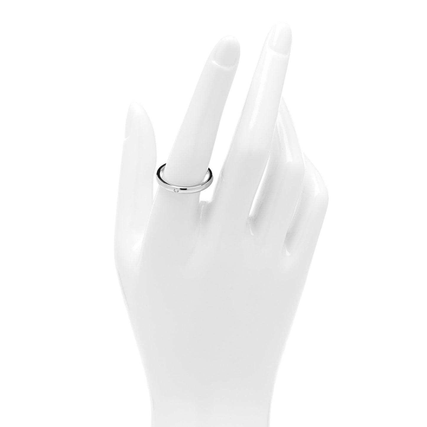 Platinum Diamond Elsa Peretti Band Ring 57 8