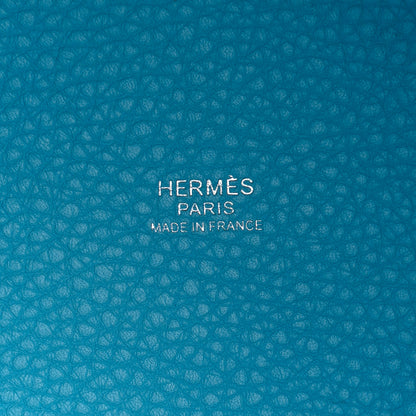 Hermes Taurillon Clemence Picotin Lock 18 PM Bleu Frida 6 of 6