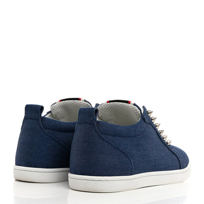 Christian Louboutin Denim Womens Fique A Vontade Sneakers 36.5 Blue 4 of 8
