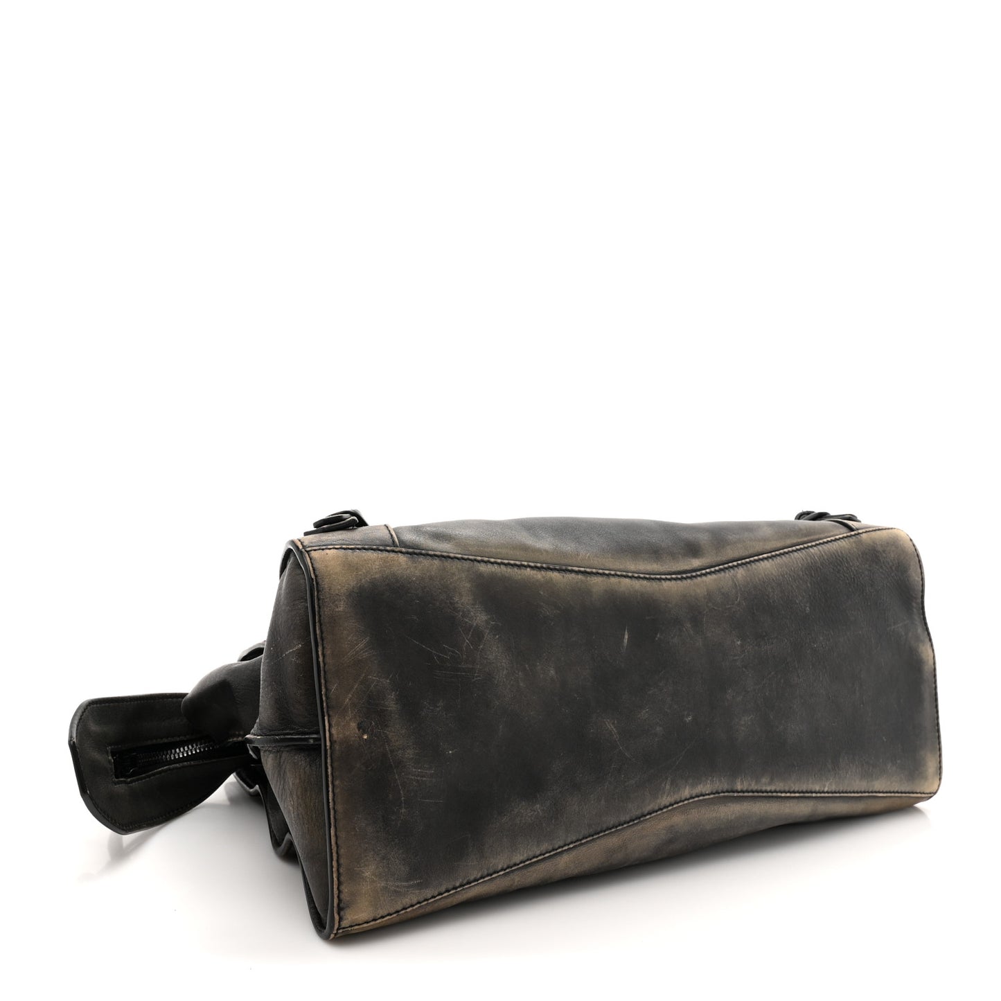 Used Calfskin Rust Hardware Neo Classic City Black