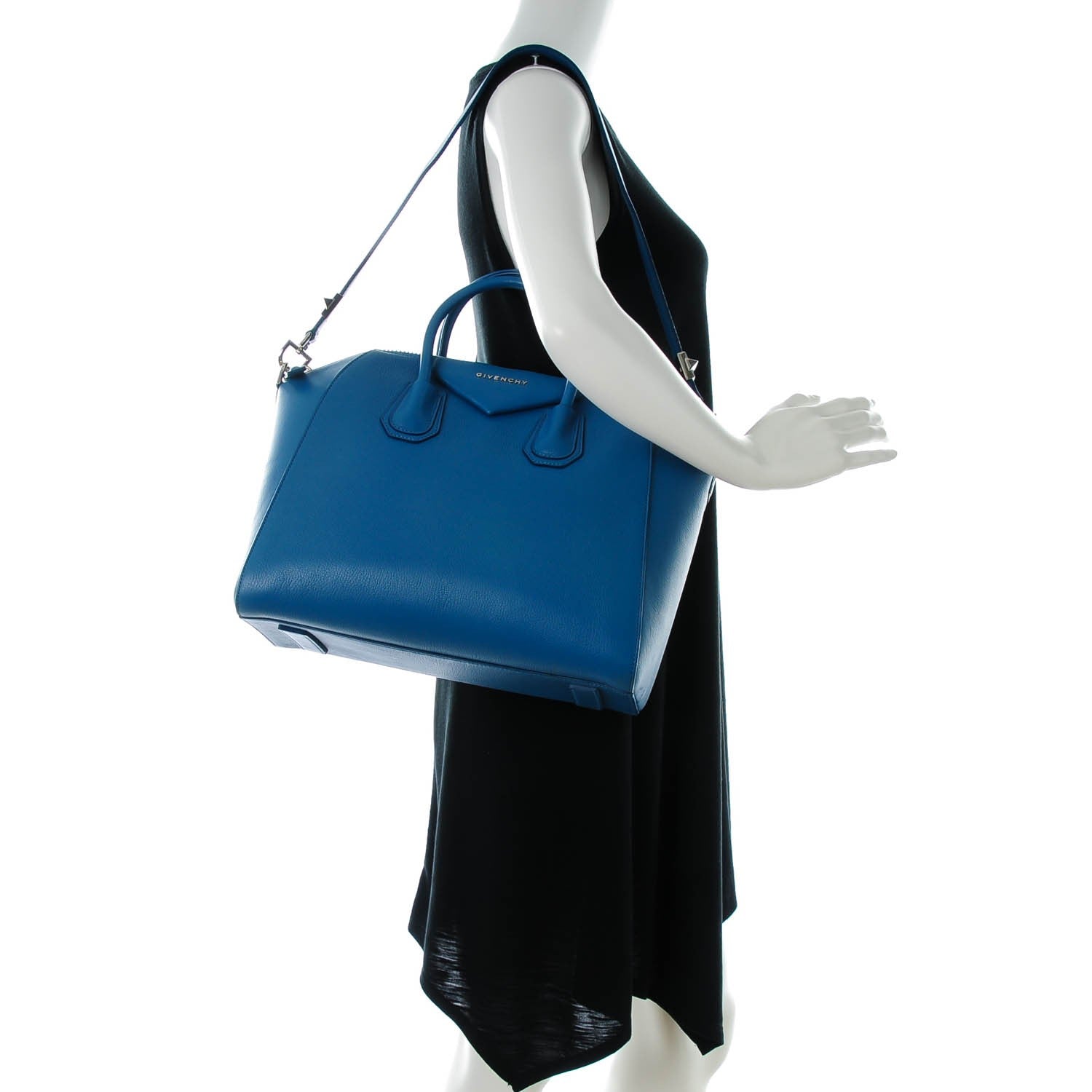 Givenchy Sugar Goatskin Medium Antigona Mineral Blue 2 of 7