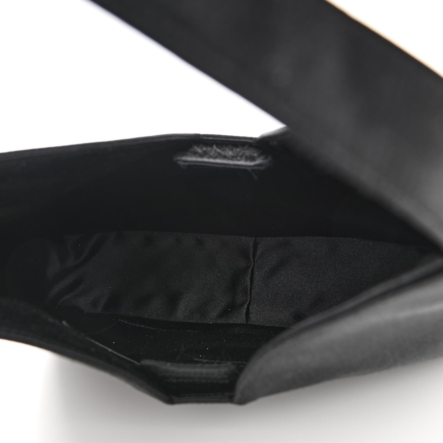 Prada Satin Raso Shoulder Bag Black 7 of 10
