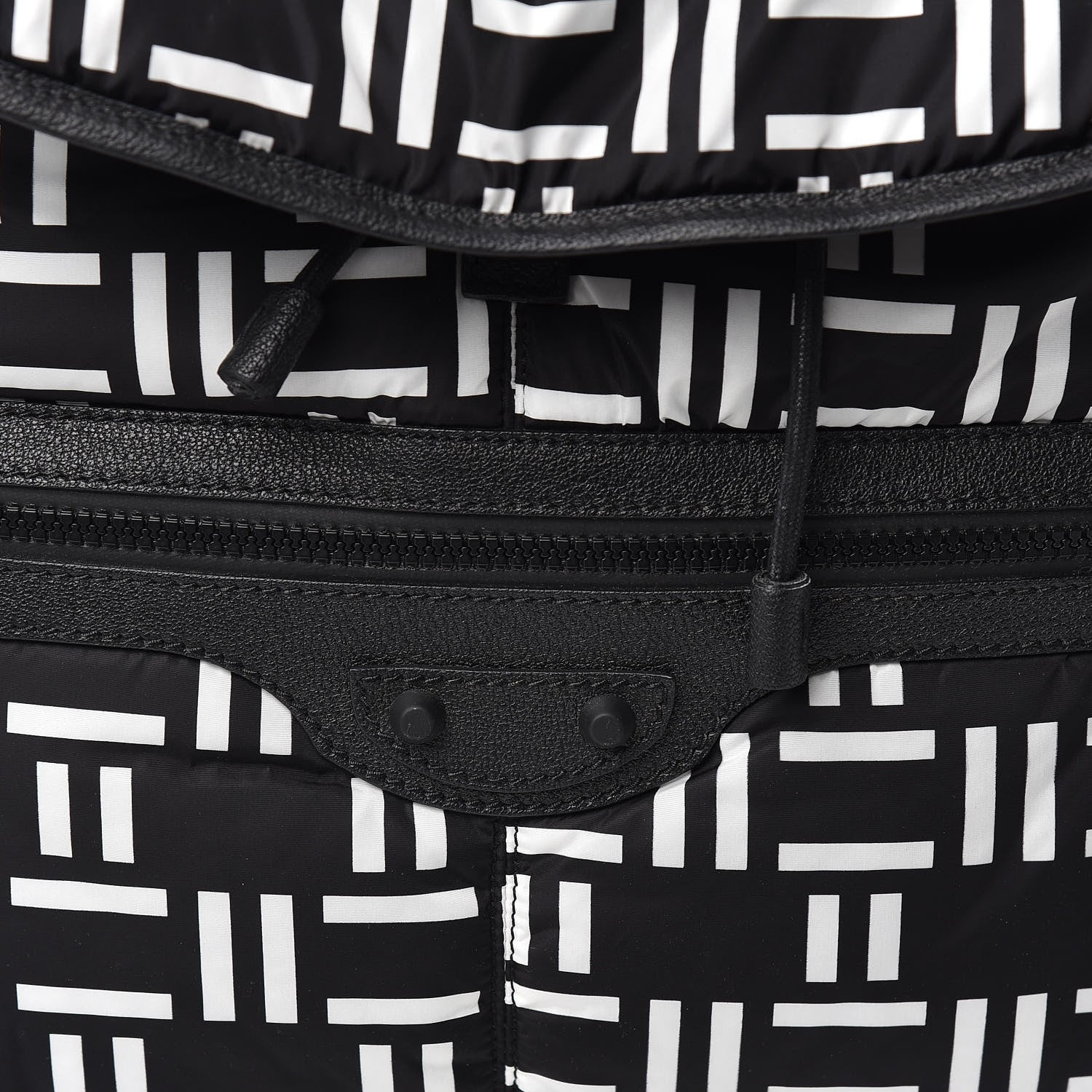 Balenciaga Nylon Rubber Printed S Traveler Backpack Black White 10 of 10