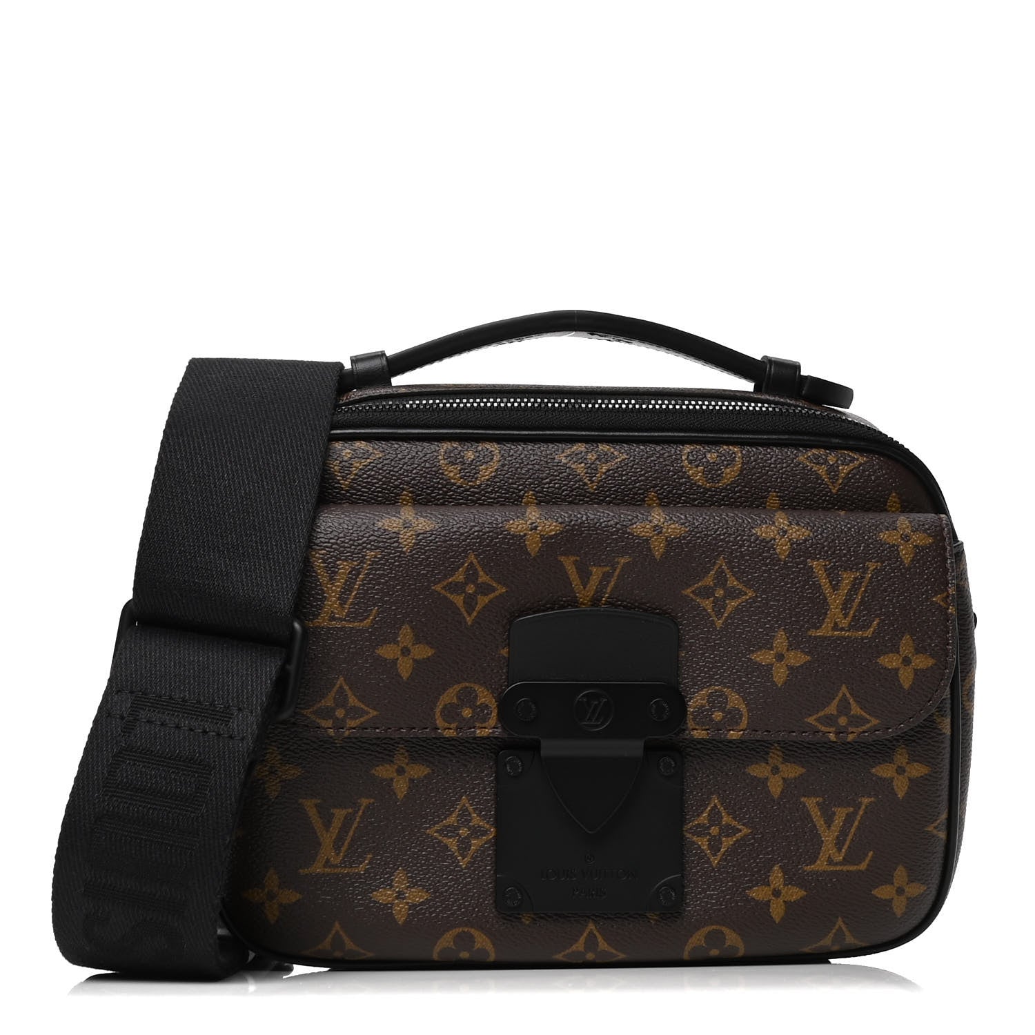 Louis Vuitton Monogram Macassar S Lock Messenger 1 of 4