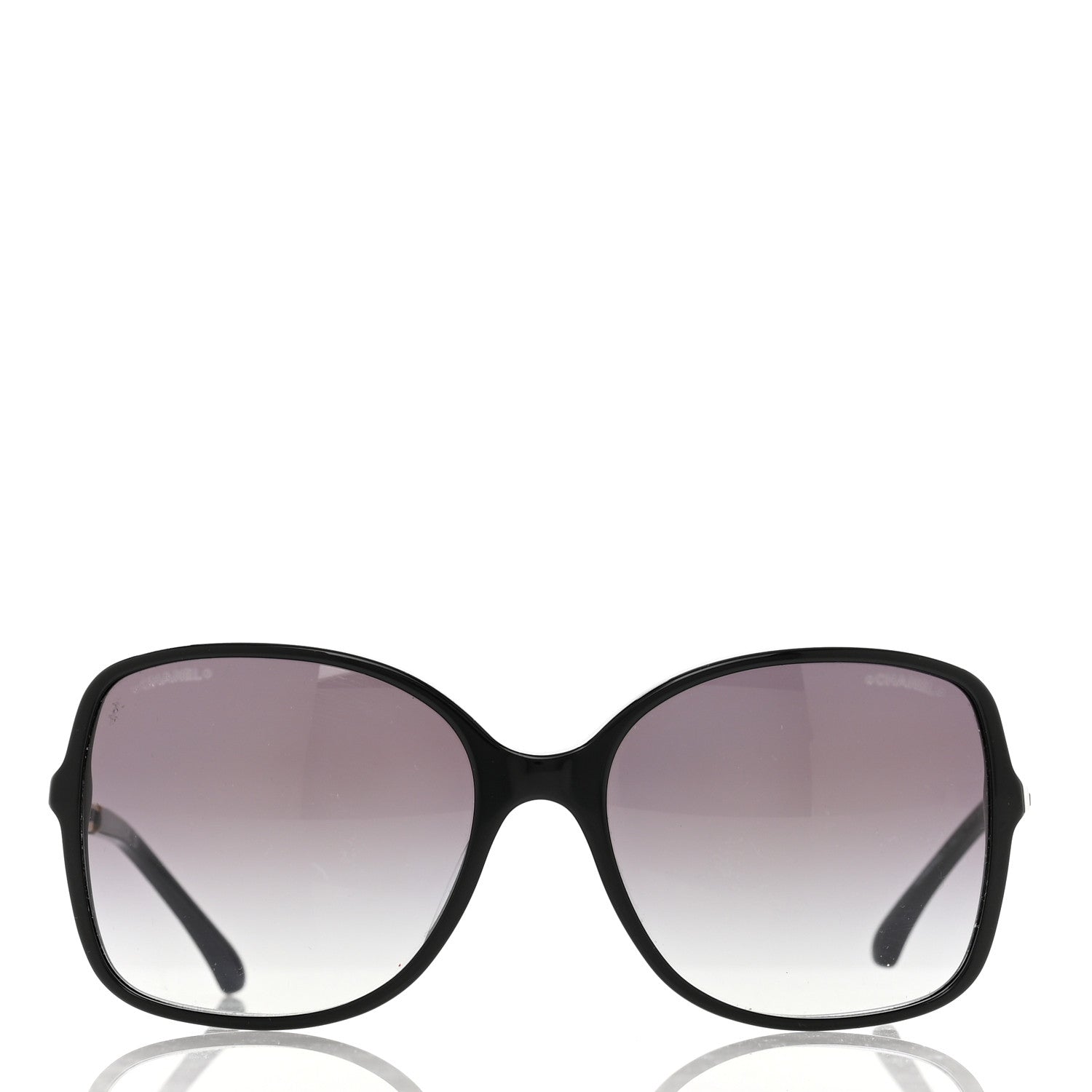 Chanel Lambskin Square Chain Sunglasses 5210-Q-A Black 2 of 7