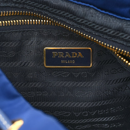 Prada Tessuto Nylon Saffiano Vela Backpack Bleuette 6 of 9