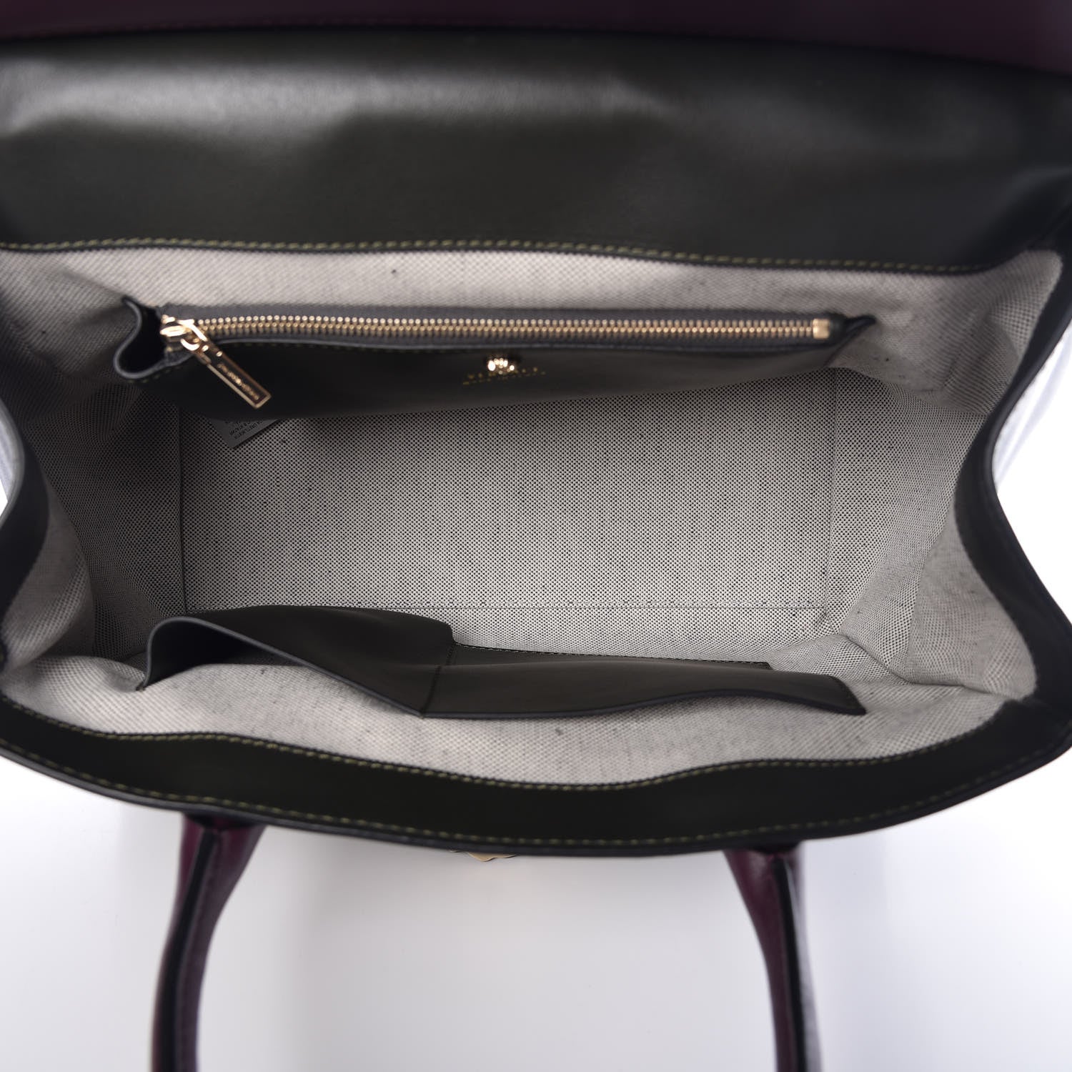 Versace Vitello Large Palazzo Empire Bag Burgundy Army Black 5 of 7