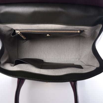 Versace Vitello Large Palazzo Empire Bag Burgundy Army Black 5 of 7