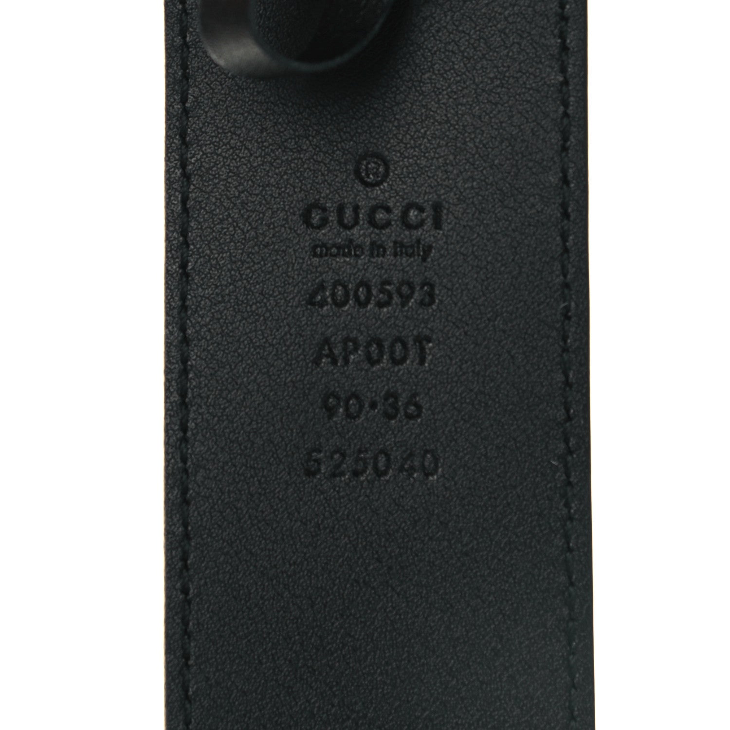 Gucci Calfskin Double G 40mm Belt 90 36 Black 3 of 5