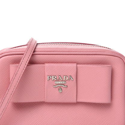 Prada Saffiano Fiocco Bow Camera Crossbody Bag Petalo 12 of 12