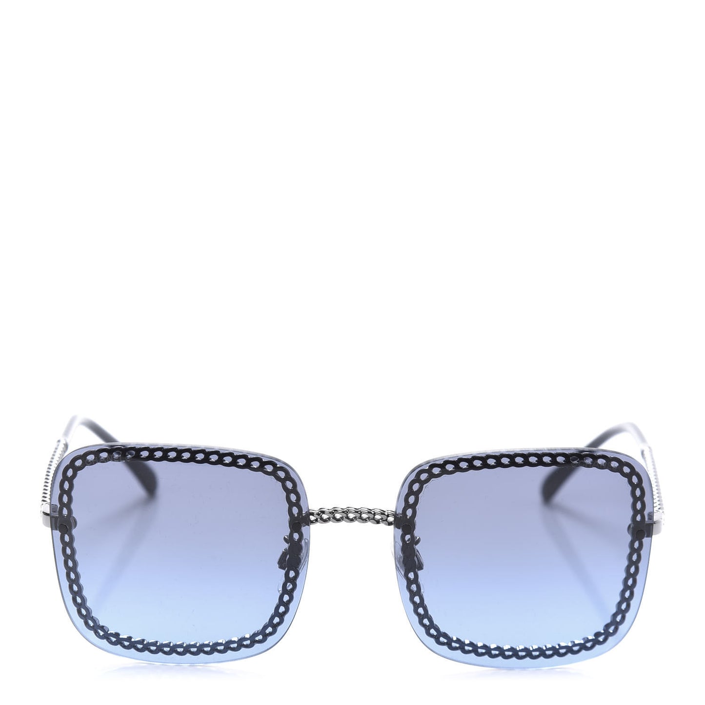Square Removable Chain Sunglasses 4244 Blue