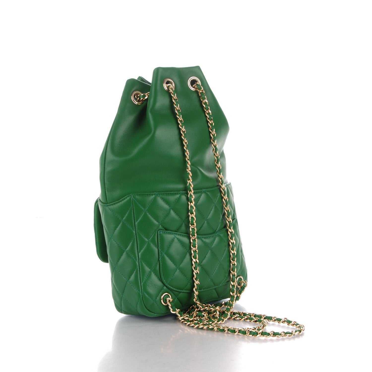 Chanel Lambskin Quilted Small In Seoul Backpack Green 3 of 8