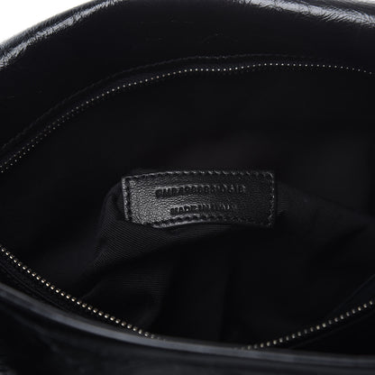 Saint Laurent Crinkled Calfskin Matelasse Monogram Large Niki Chain Satchel Black 6 of 8