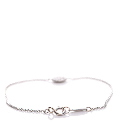 Tiffany 18K White Gold Diamond Disk Pave Bracelet 3 of 7