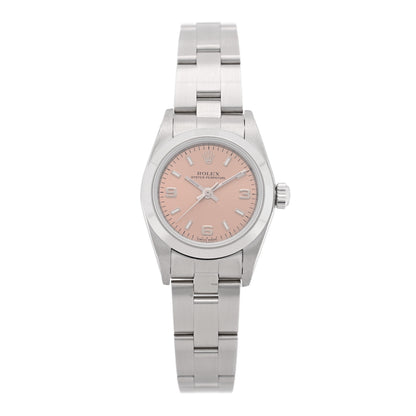 Rolex Stainless Steel 24mm Oyster Perpetual Datejust Watch Pink 76080 1 of 4
