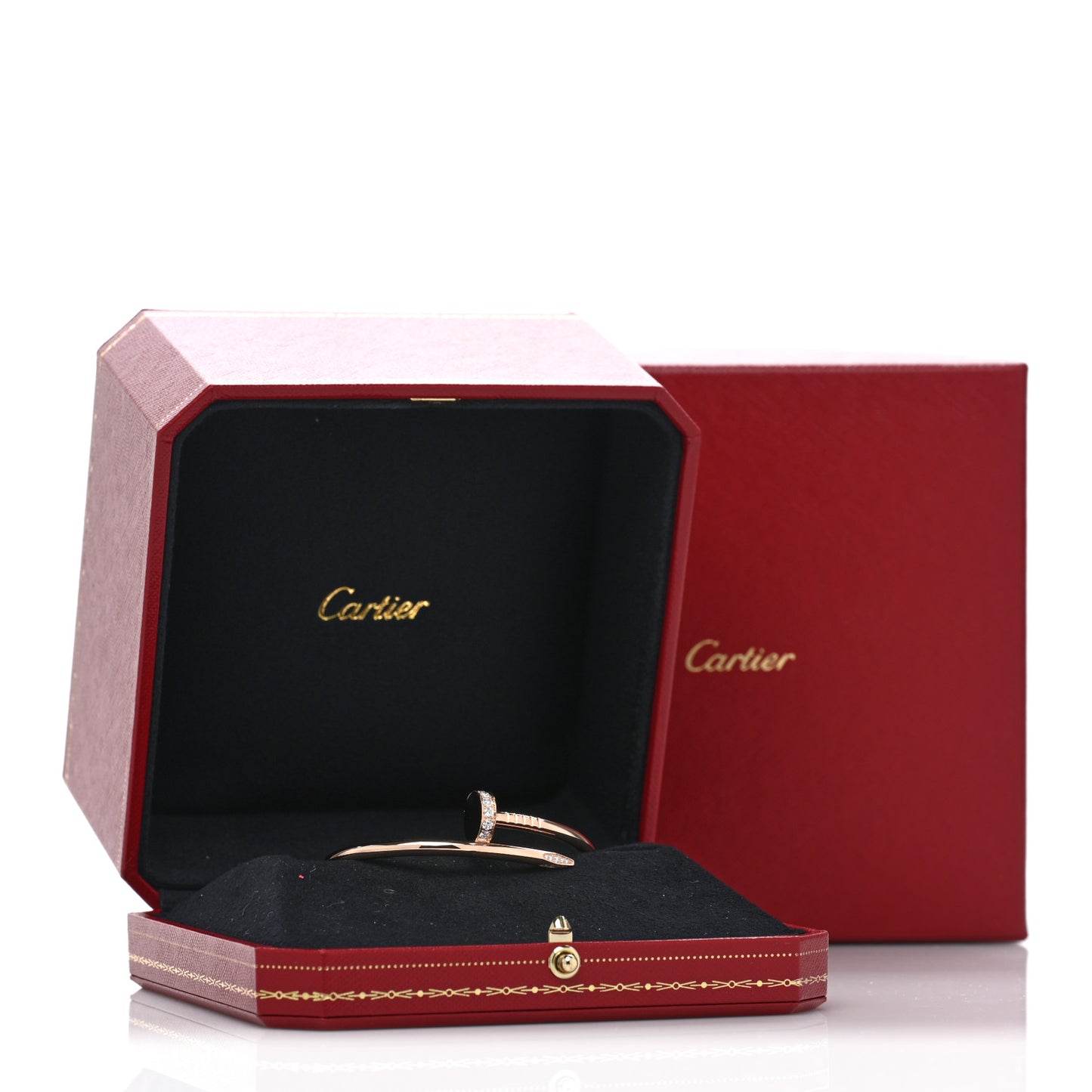 18K Pink Gold Diamond Juste Un Clou Bracelet 15