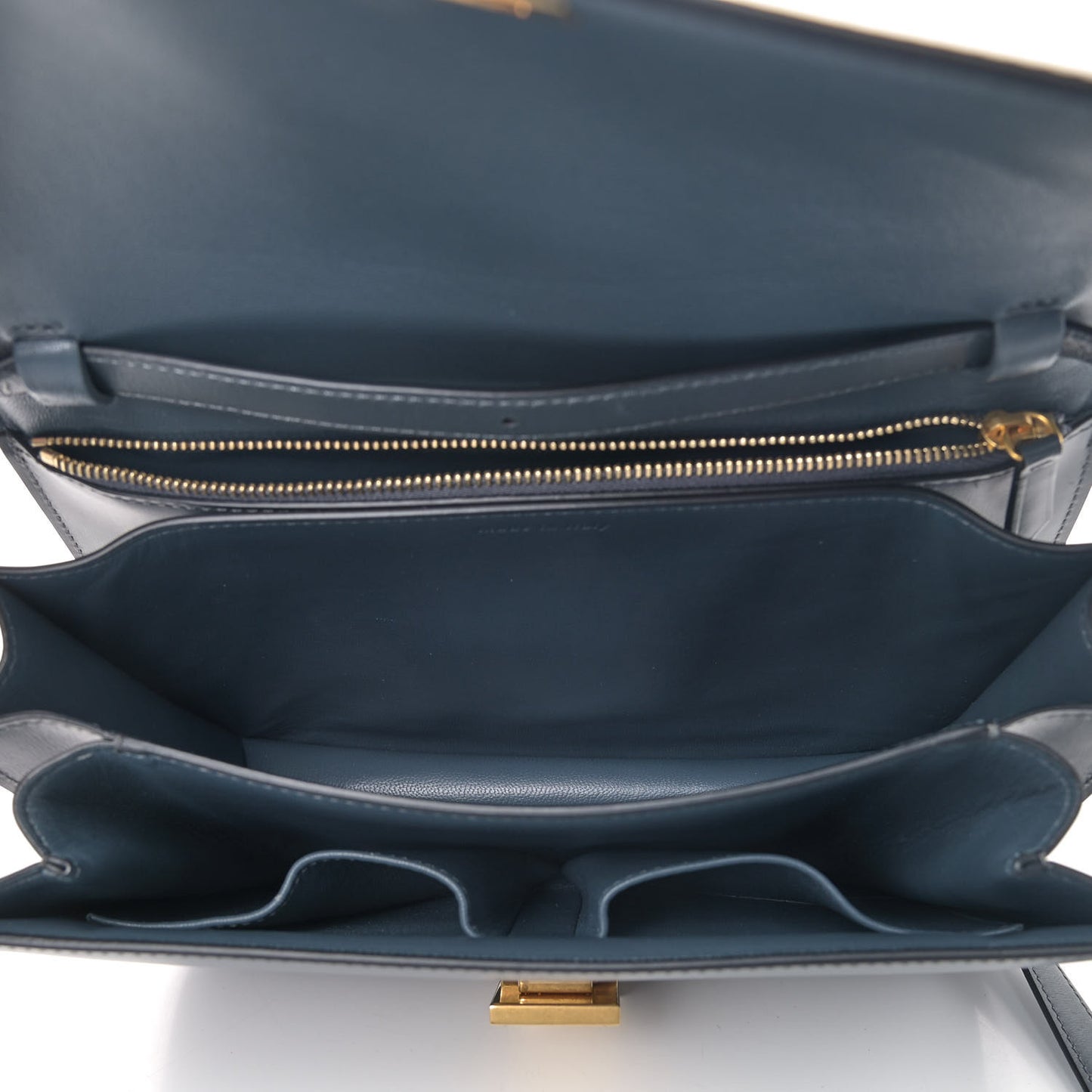 Box Calfskin Medium Classic Box Flap Bag Slate