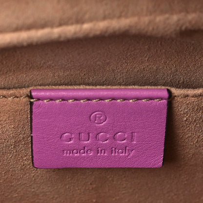 Gucci Calfskin Matelasse Mini GG Marmont Chain Shoulder Bag Candy Mousse 6 of 8