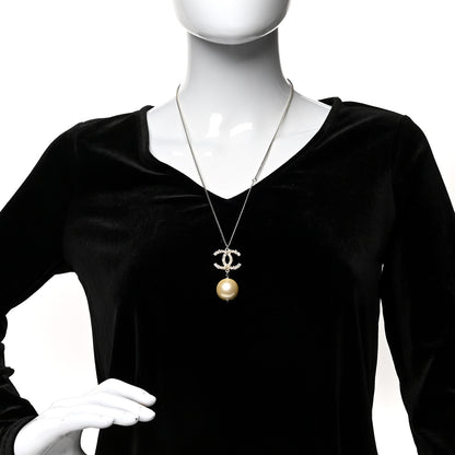 Chanel Pearl CC Drop Necklace Gold 2 of 5