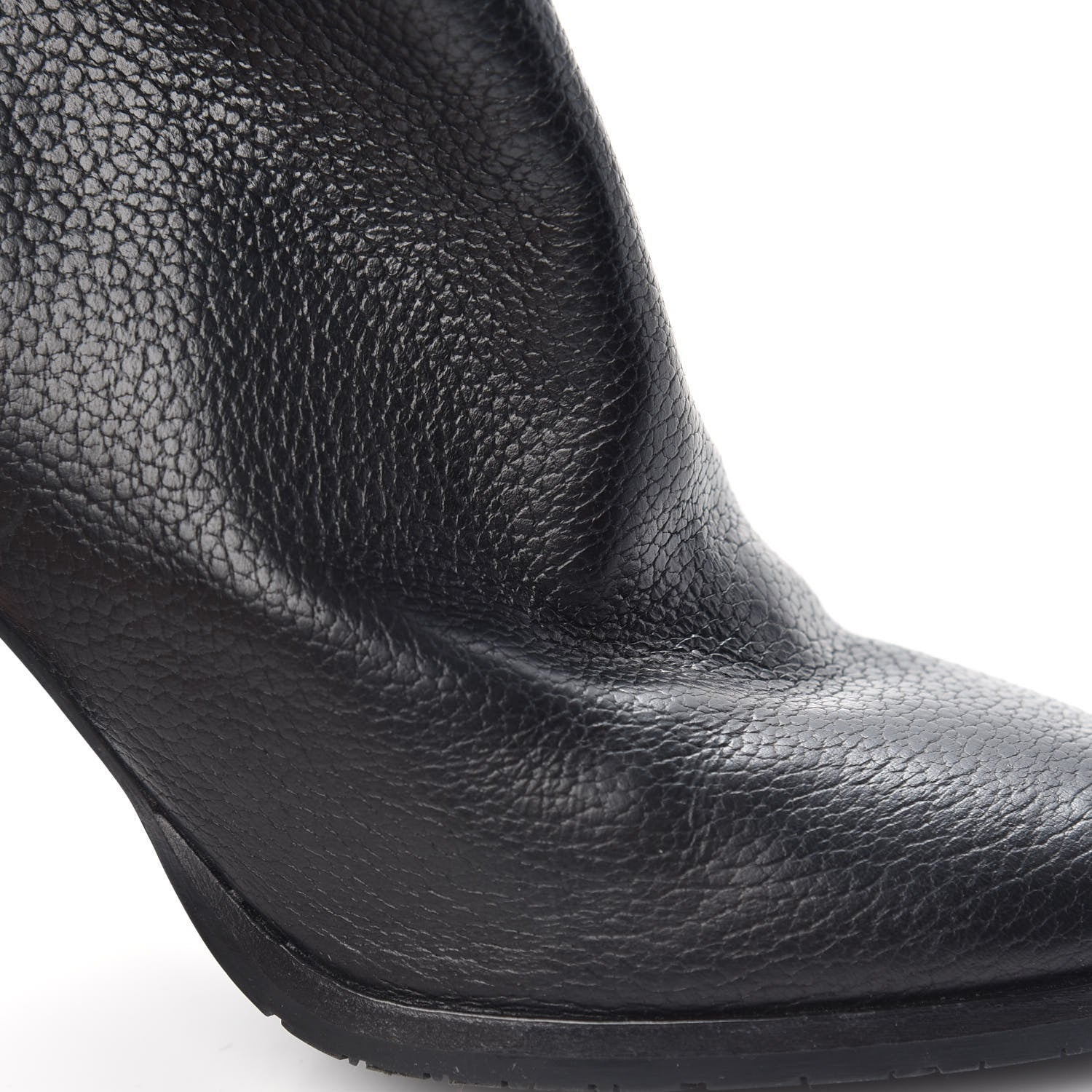 Jimmy Choo Grainy Calfskin Ankle Boots 38.5 Black 7 of 8