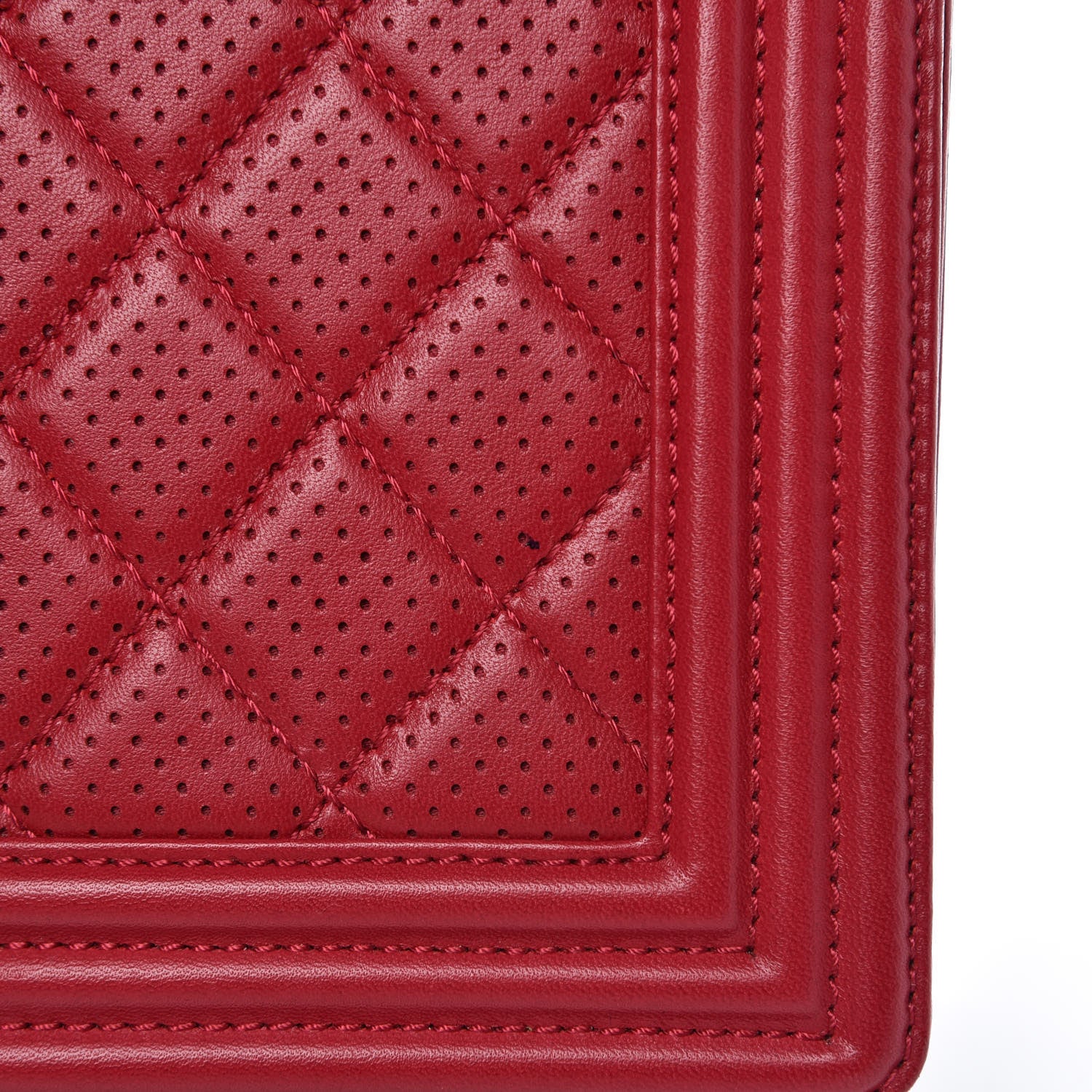 Chanel Lambskin Perforated New Medium Boy Flap Red 14 of 14