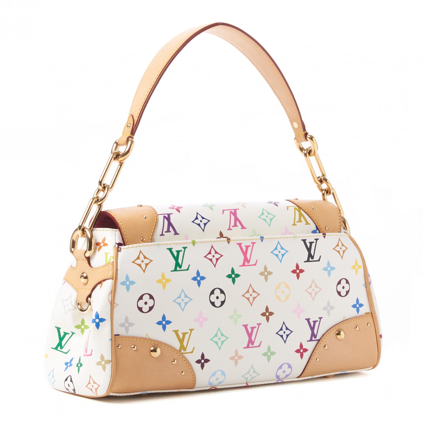 Monogram Multicolor Beverly MM White
