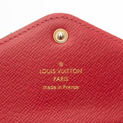 Louis Vuitton Damier Ebene Josephine Wallet Red 6 of 10