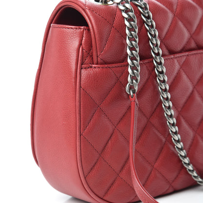 Chanel Caviar Quilted Casual Pocket Messenger Flap Red 11 of 18