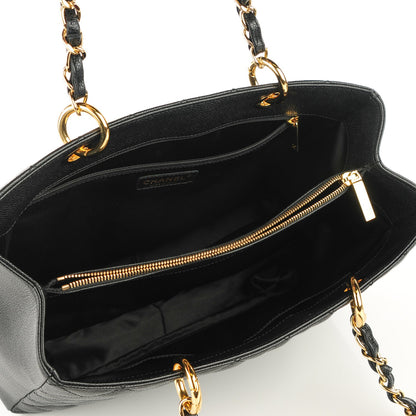 Chanel Caviar Quilted Grand Shopping Tote GST Black 5 of 7